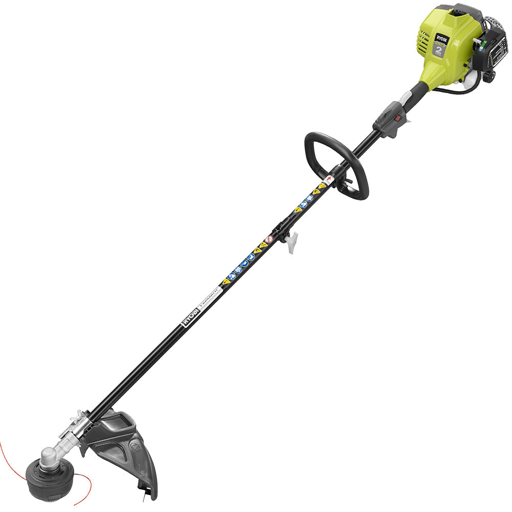 2 CYCLE FULL CRANK ATTACHMENT CAPABLE STRAIGHT SHAFT STRING TRIMMER | RYOBI