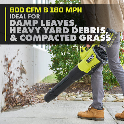40V HP BRUSHLESS 800 CFM WHISPER SERIES BLOWER KIT | RYOBI