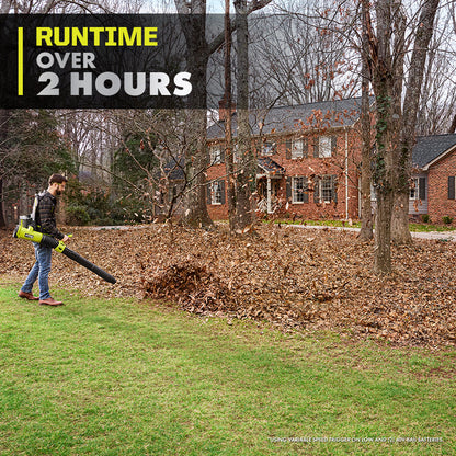 40V HP BRUSHLESS 850 CFM BACKPACK BLOWER KIT | RYOBI