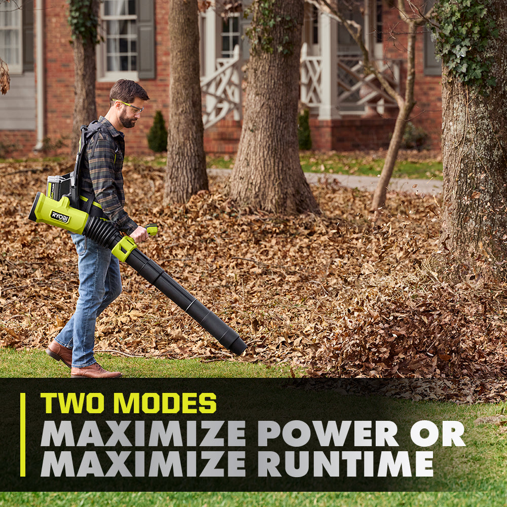 40V HP BRUSHLESS 850 CFM BACKPACK BLOWER KIT | RYOBI