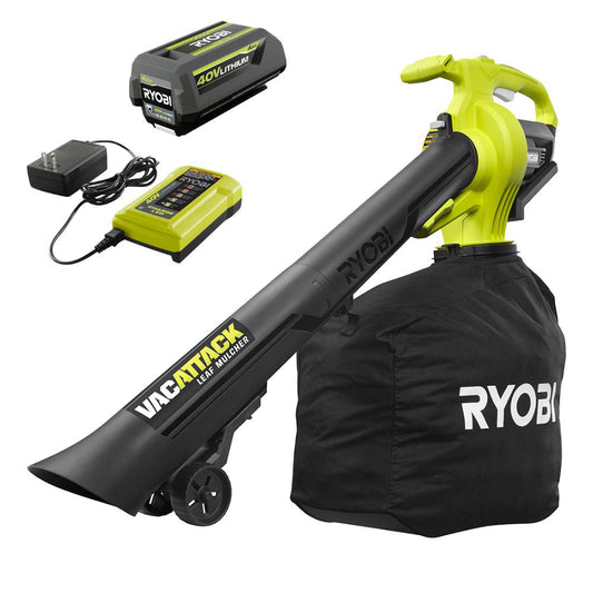 40V LEAF VACUUM/MULCHER KIT | RYOBI