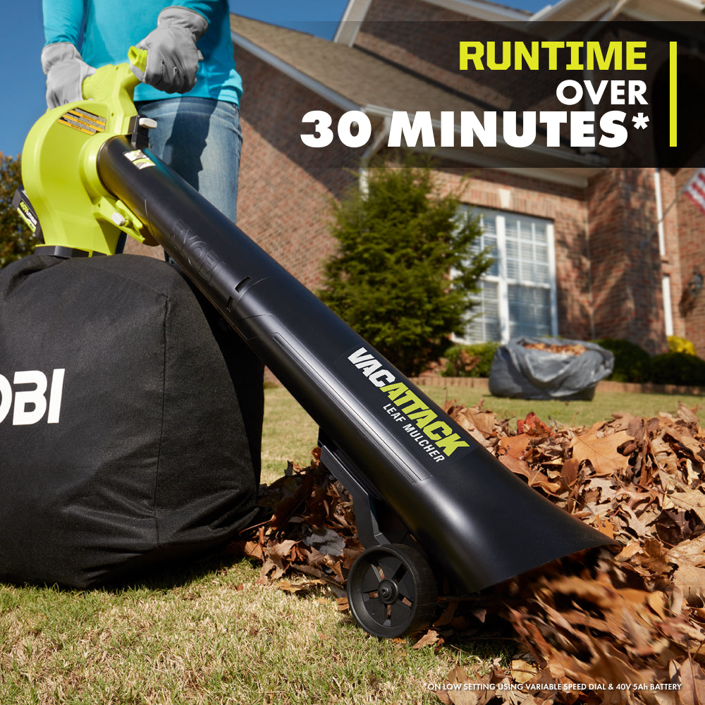 40V LEAF VACUUM/MULCHER KIT | RYOBI