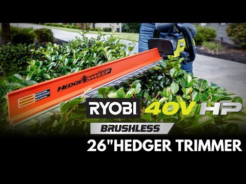 40V HP BRUSHLESS 26″ HEDGE TRIMMER | RYOBI