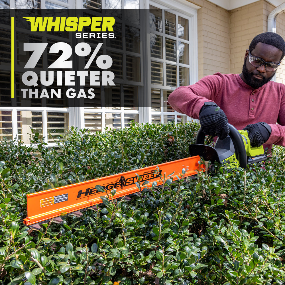 40V HP BRUSHLESS WHISPER SERIES 26″ HEDGE TRIMMER | RYOBI