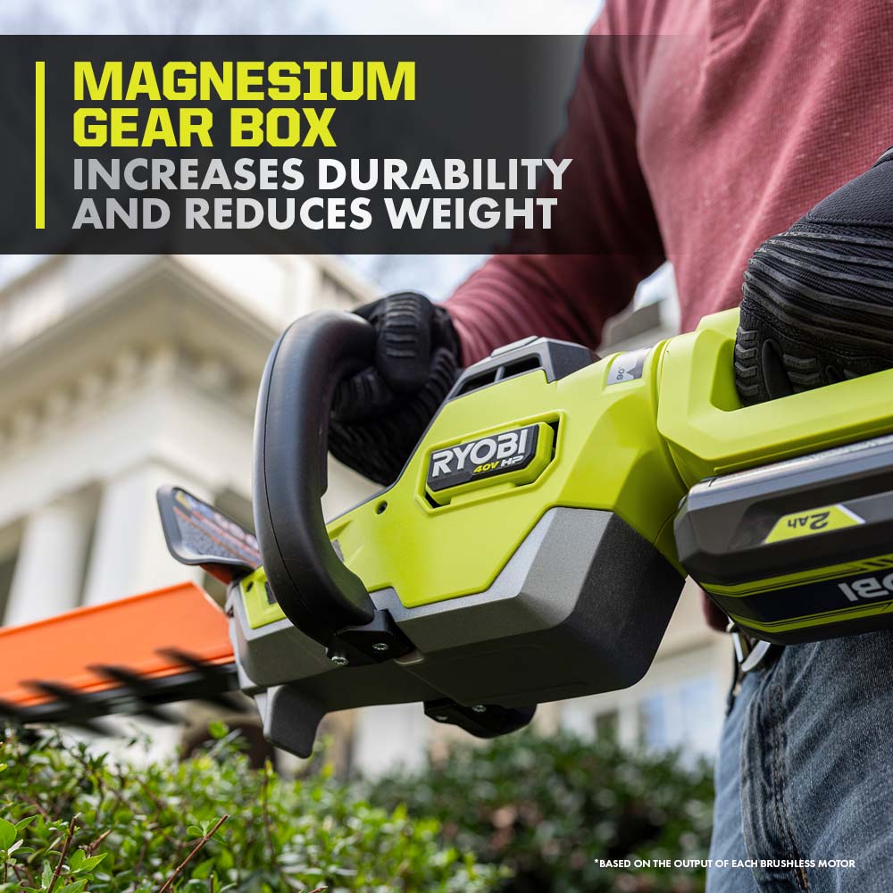 40V HP BRUSHLESS WHISPER SERIES 26″ HEDGE TRIMMER | RYOBI