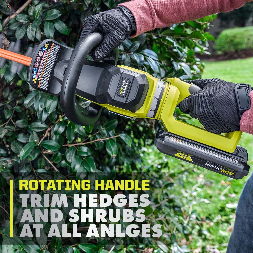 40V HP BRUSHLESS WHISPER SERIES 26″ HEDGE TRIMMER | RYOBI