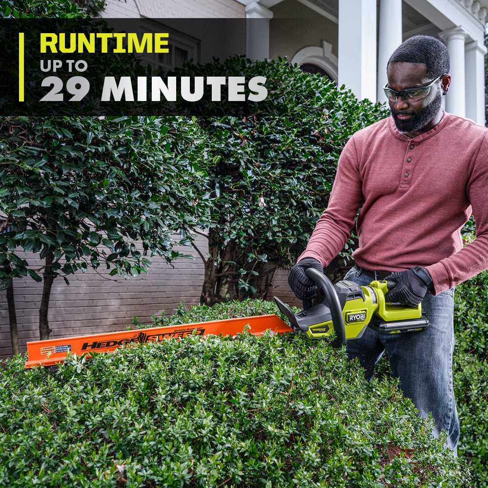 40V HP BRUSHLESS WHISPER SERIES 26″ HEDGE TRIMMER KIT | RYOBI
