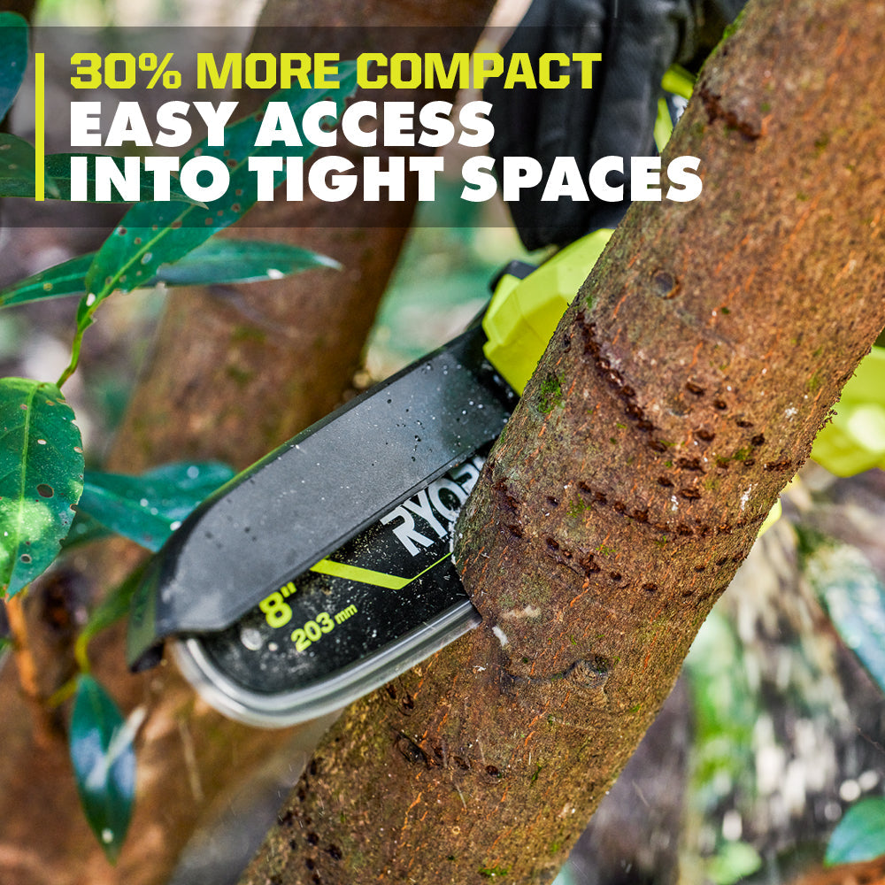 18V ONE+ HP COMPACT BRUSHLESS 8″ PRUNING CHAINSAW | RYOBI