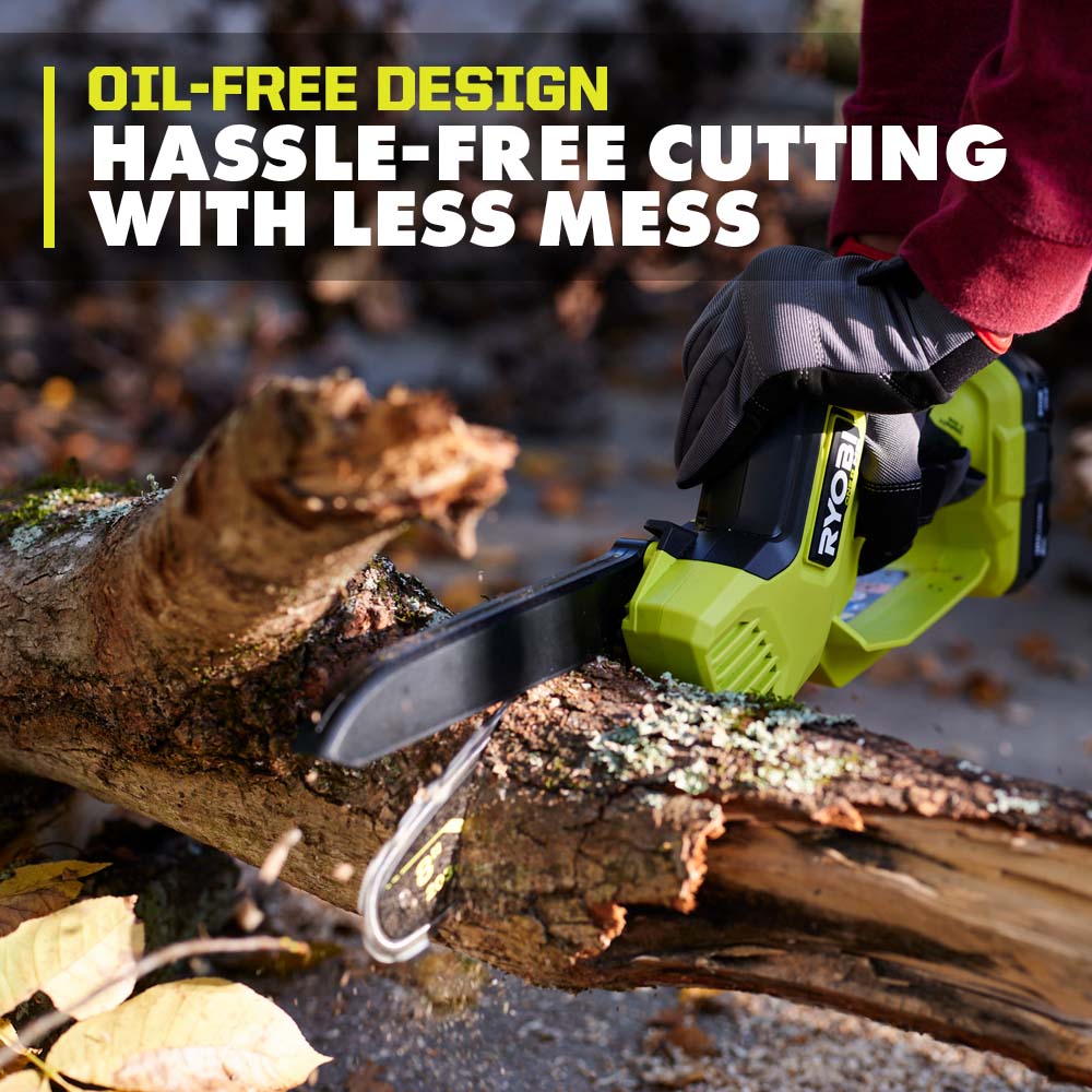 18V ONE+ HP COMPACT BRUSHLESS 8″ PRUNING CHAINSAW | RYOBI