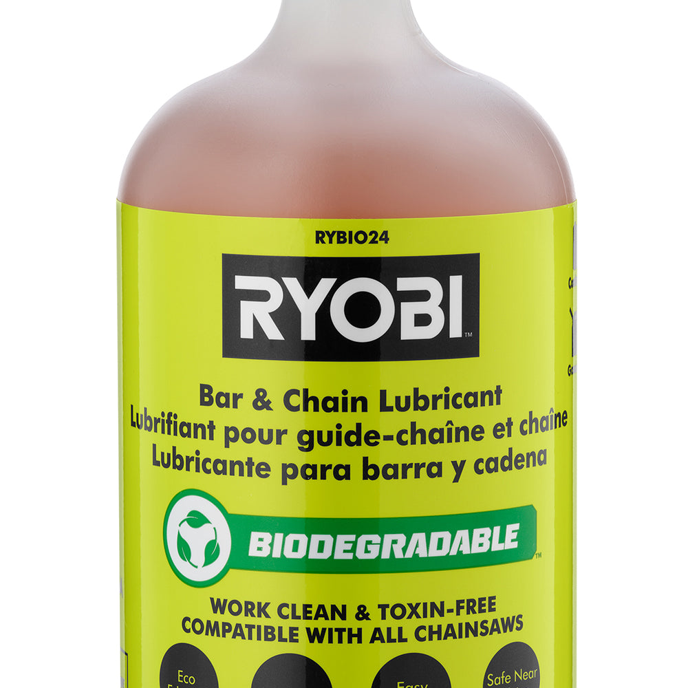 24 OZ. BIODEGRADABLE BAR AND CHAIN OIL | RYOBI
