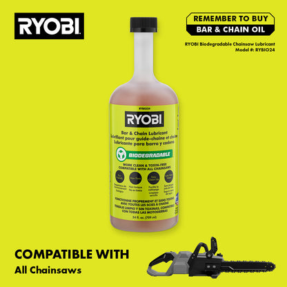 24 OZ. BIODEGRADABLE BAR AND CHAIN OIL | RYOBI