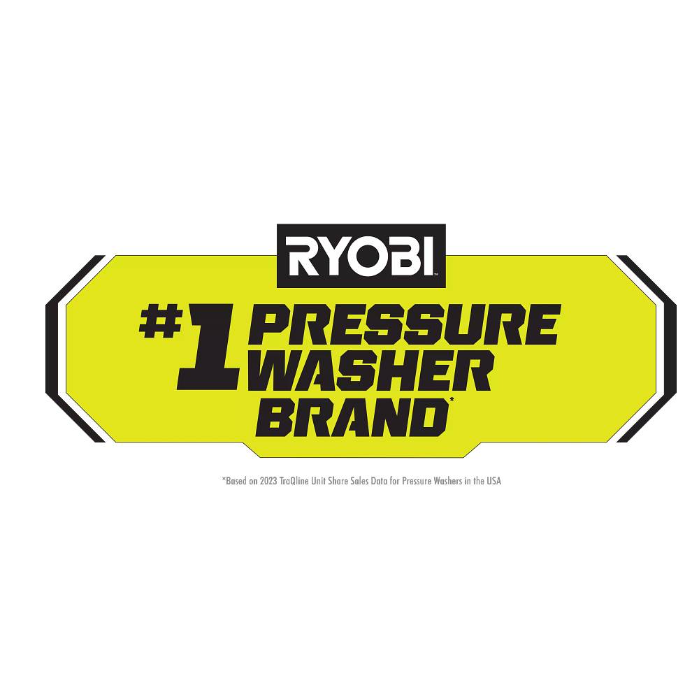 BRUSHLESS 2500 PSI ELECTRIC PRESSURE WASHER WITH FREE 12″ 2300 PSI SURFACE CLEANER | RYOBI