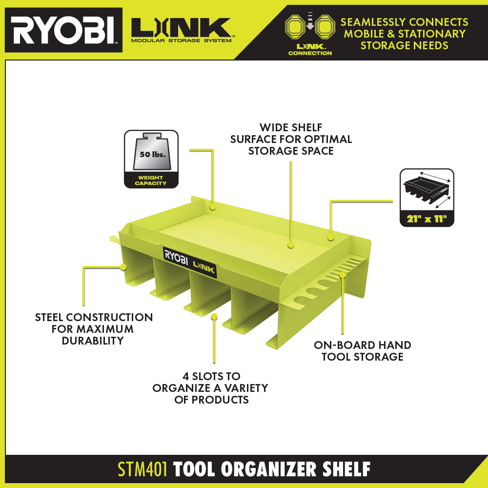 LINK TOOL ORGANIZER SHELF | RYOBI