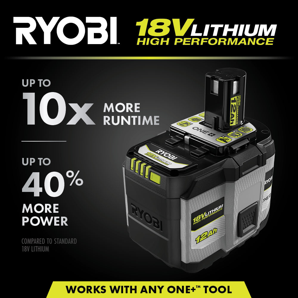 18V ONE+ 12AH LITHIUM HIGH PERFORMANCE BATTERY | RYOBI