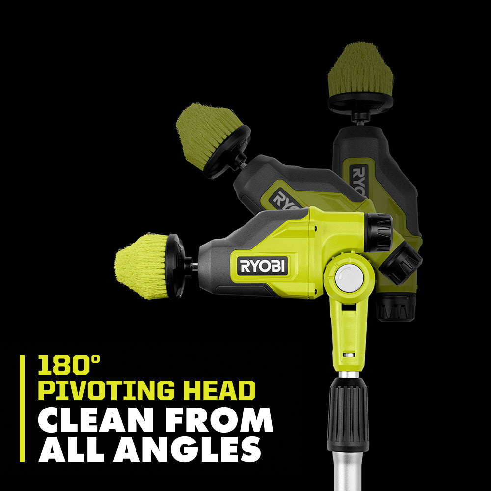 USB LITHIUM TELESCOPING POWER SCRUBBER KIT | RYOBI