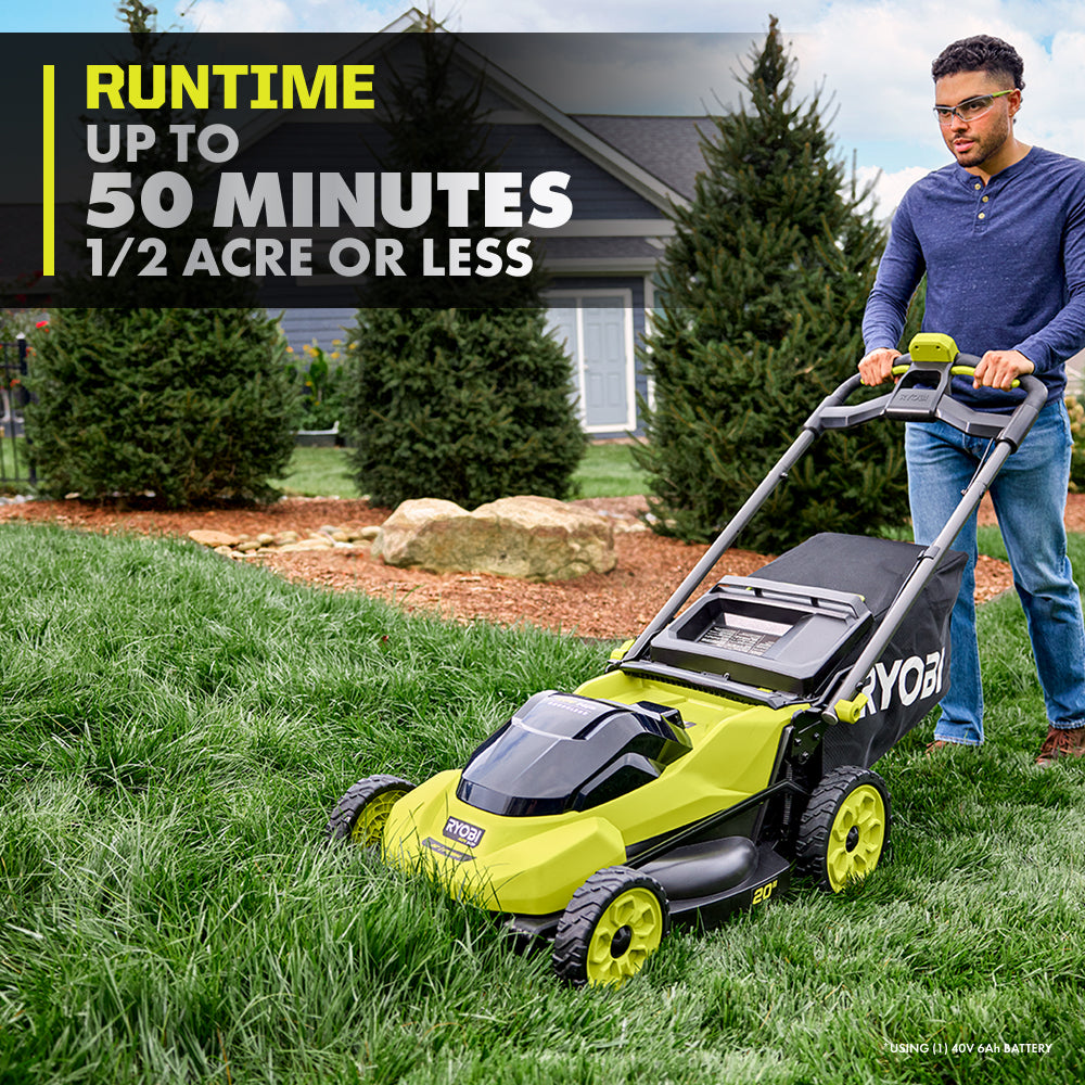 40V HP BRUSHLESS 20″ PUSH MOWER KIT | RYOBI