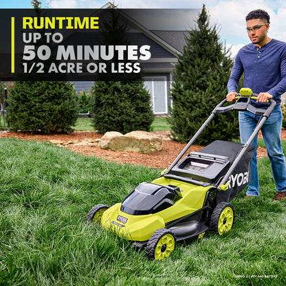 40V HP BRUSHLESS 20″ PUSH MOWER KIT | RYOBI