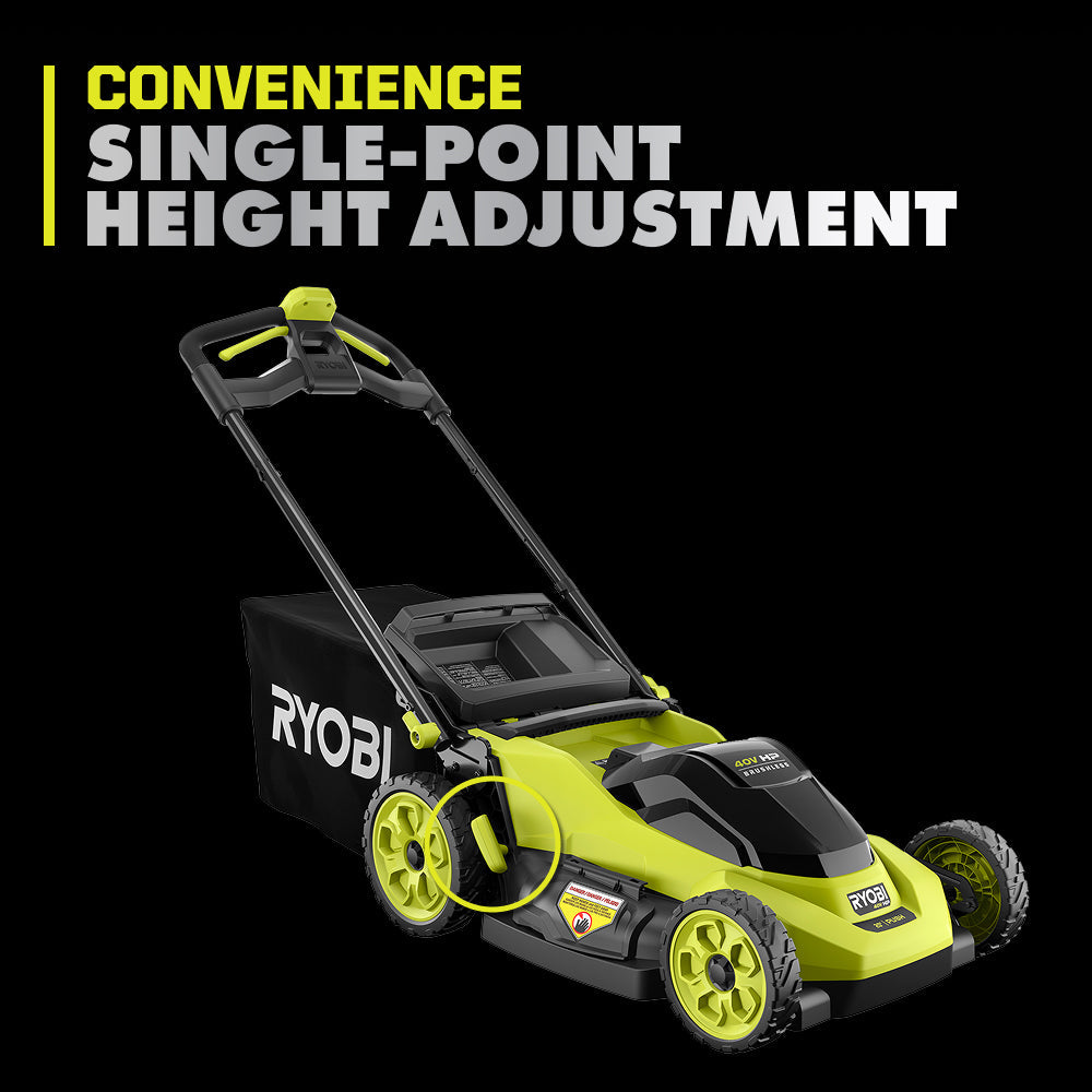 40V HP BRUSHLESS 20″ PUSH MOWER KIT | RYOBI