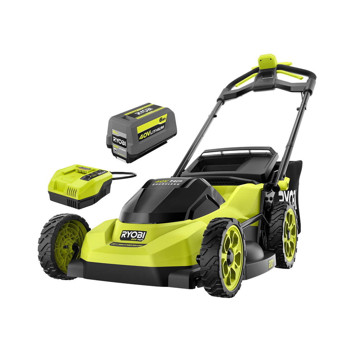 40V HP BRUSHLESS 20″ SELF-PROPELLED MOWER KIT | RYOBI