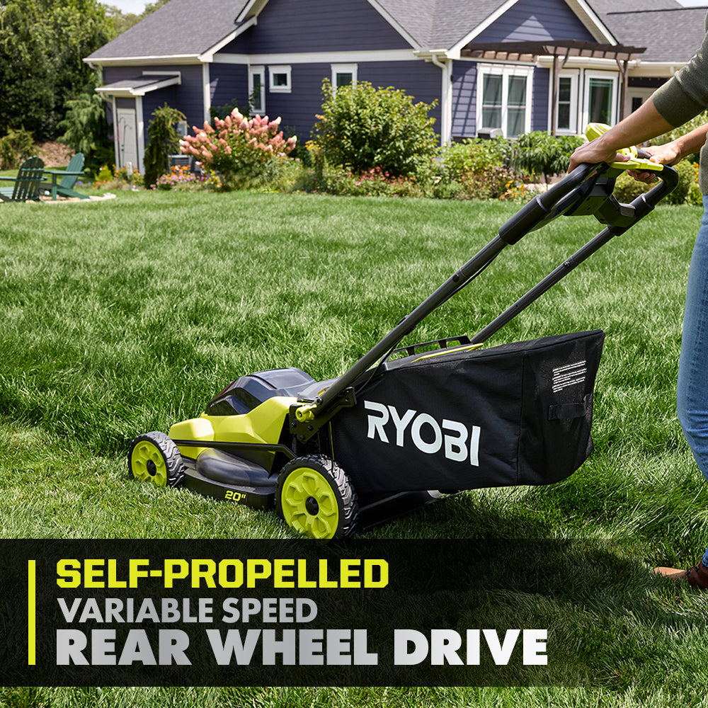 40V HP BRUSHLESS 20″ SELF-PROPELLED MOWER KIT | RYOBI
