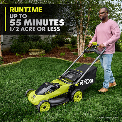 40V HP BRUSHLESS 20″ SELF-PROPELLED MULTI-BLADE MOWER KIT | RYOBI