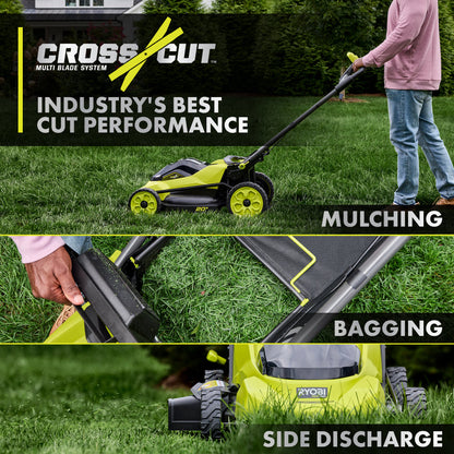 40V HP BRUSHLESS 20″ SELF-PROPELLED MULTI-BLADE MOWER KIT | RYOBI