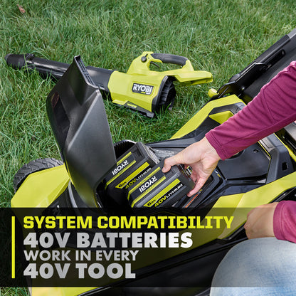 40V HP BRUSHLESS 21″ PUSH MULTI-BLADE MOWER KIT | RYOBI