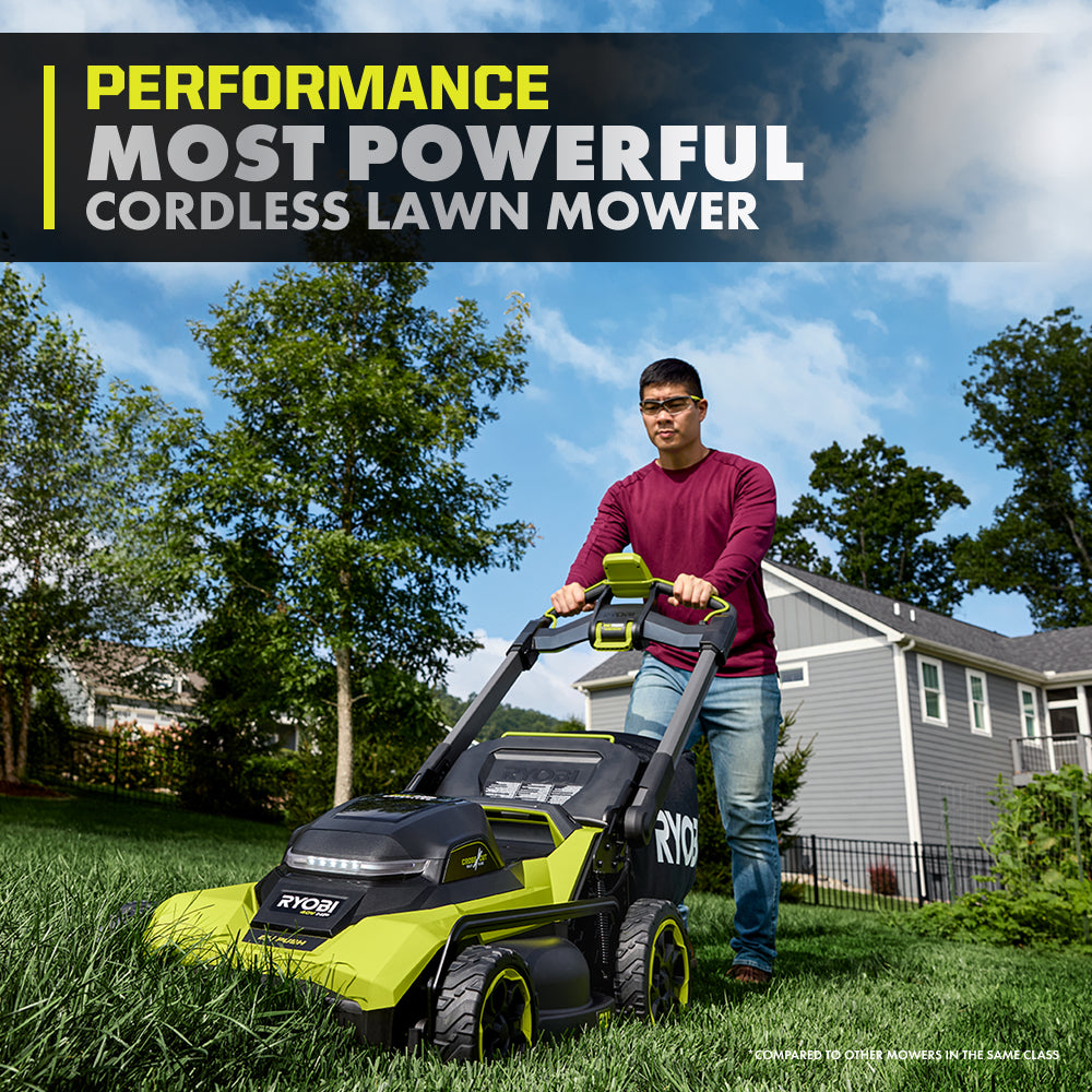 40V HP BRUSHLESS 21″ PUSH MULTI-BLADE MOWER KIT | RYOBI