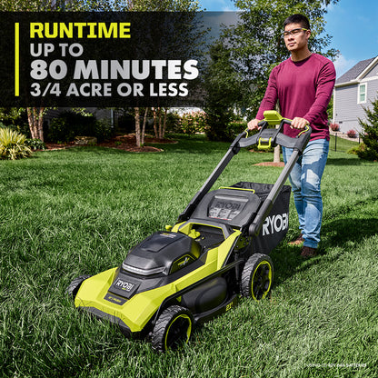 40V HP BRUSHLESS 21″ PUSH MULTI-BLADE MOWER KIT | RYOBI