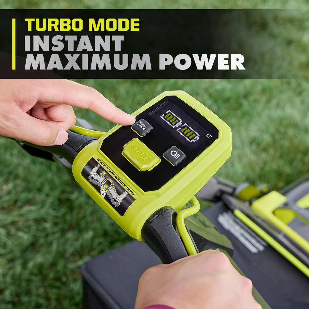 40V HP BRUSHLESS 21″ PUSH MULTI-BLADE MOWER KIT | RYOBI