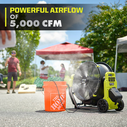 40V HP BRUSHLESS HYBRID 18″ MISTING AIR CANNON | RYOBI