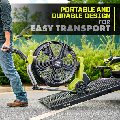 40V HP BRUSHLESS HYBRID 18″ MISTING AIR CANNON | RYOBI