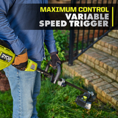 40V HP BRUSHLESS 16″ ATTACHMENT CAPABLE STRING TRIMMER KIT | RYOBI