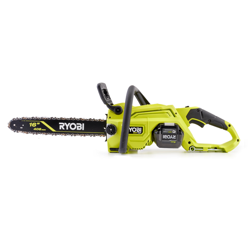 40V HP BRUSHLESS 16″ CHAINSAW KIT | RYOBI