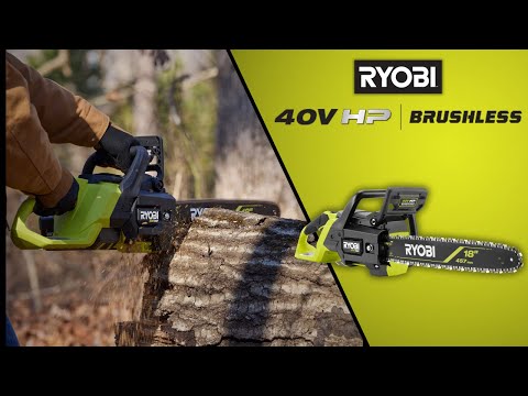 40V HP BRUSHLESS 18″ CHAINSAW KIT | RYOBI