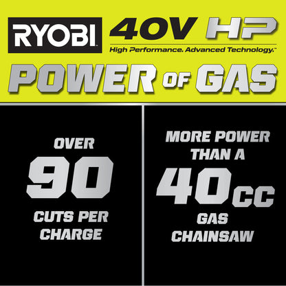40V HP BRUSHLESS 18″ CHAINSAW KIT | RYOBI