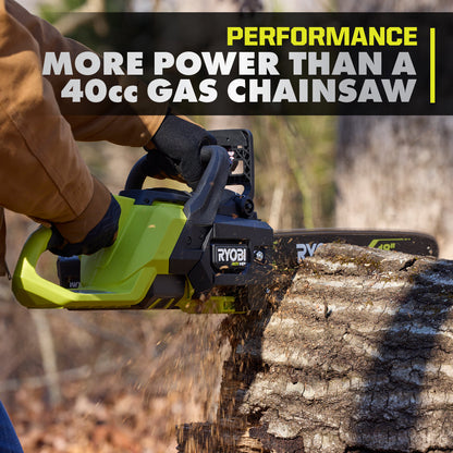 40V HP BRUSHLESS 18″ CHAINSAW KIT | RYOBI