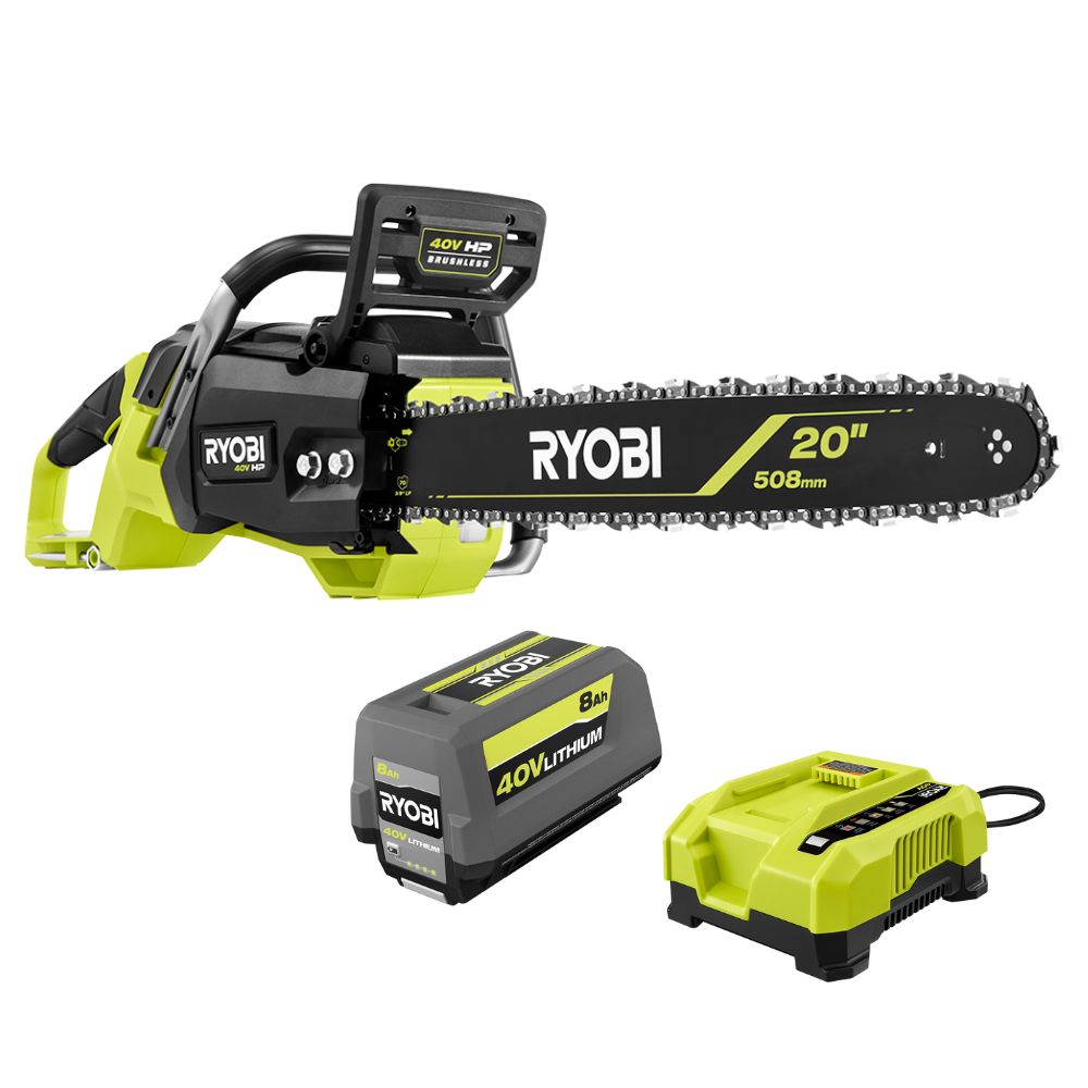 40V HP BRUSHLESS 20″ CHAINSAW KIT | RYOBI