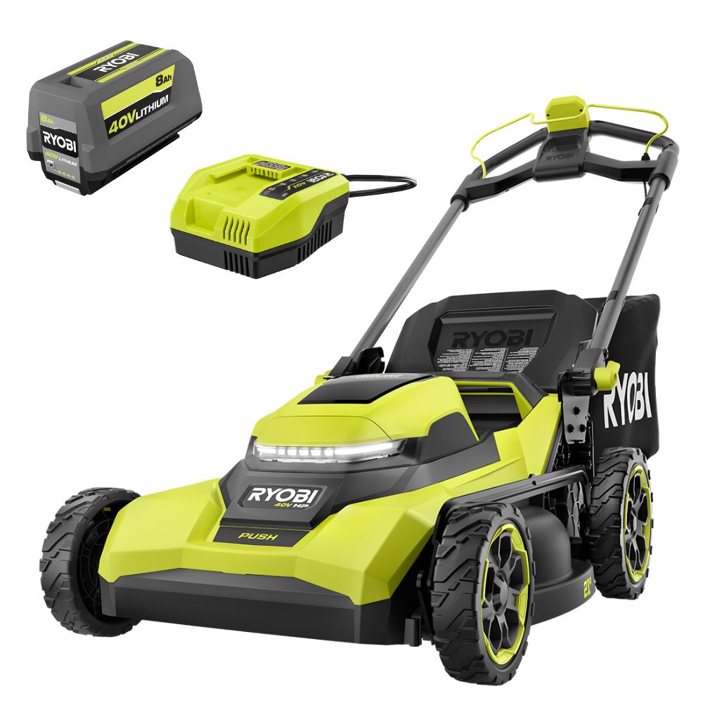 40V HP BRUSHLESS 21″ PUSH MOWER KIT | RYOBI