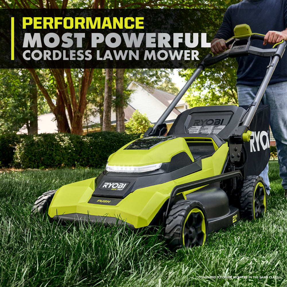 40V HP BRUSHLESS 21″ PUSH MOWER KIT | RYOBI