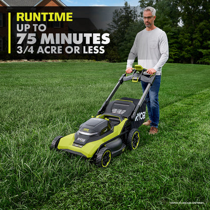 40V HP BRUSHLESS 21″ SELF-PROPELLED ALL-WHEEL DRIVE MULTI-BLADE MOWER KIT | RYOBI