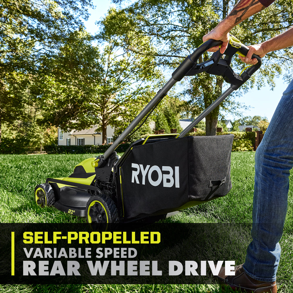 40V HP BRUSHLESS 21″ SELF-PROPELLED MOWER KIT | RYOBI