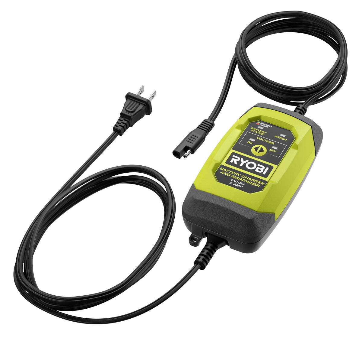 6V/12V 2 AMP BATTERY CHARGER & MAINTAINER | RYOBI