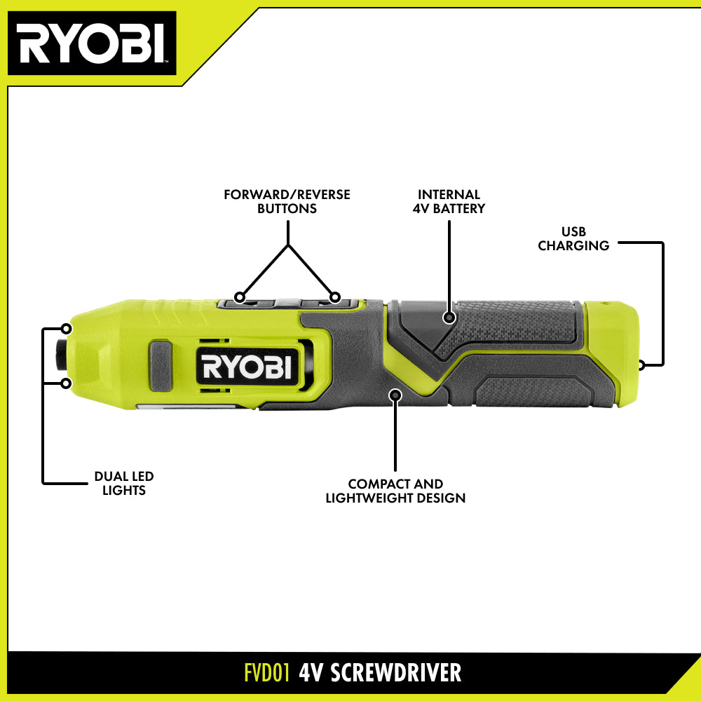 4V SCREWDRIVER | RYOBI
