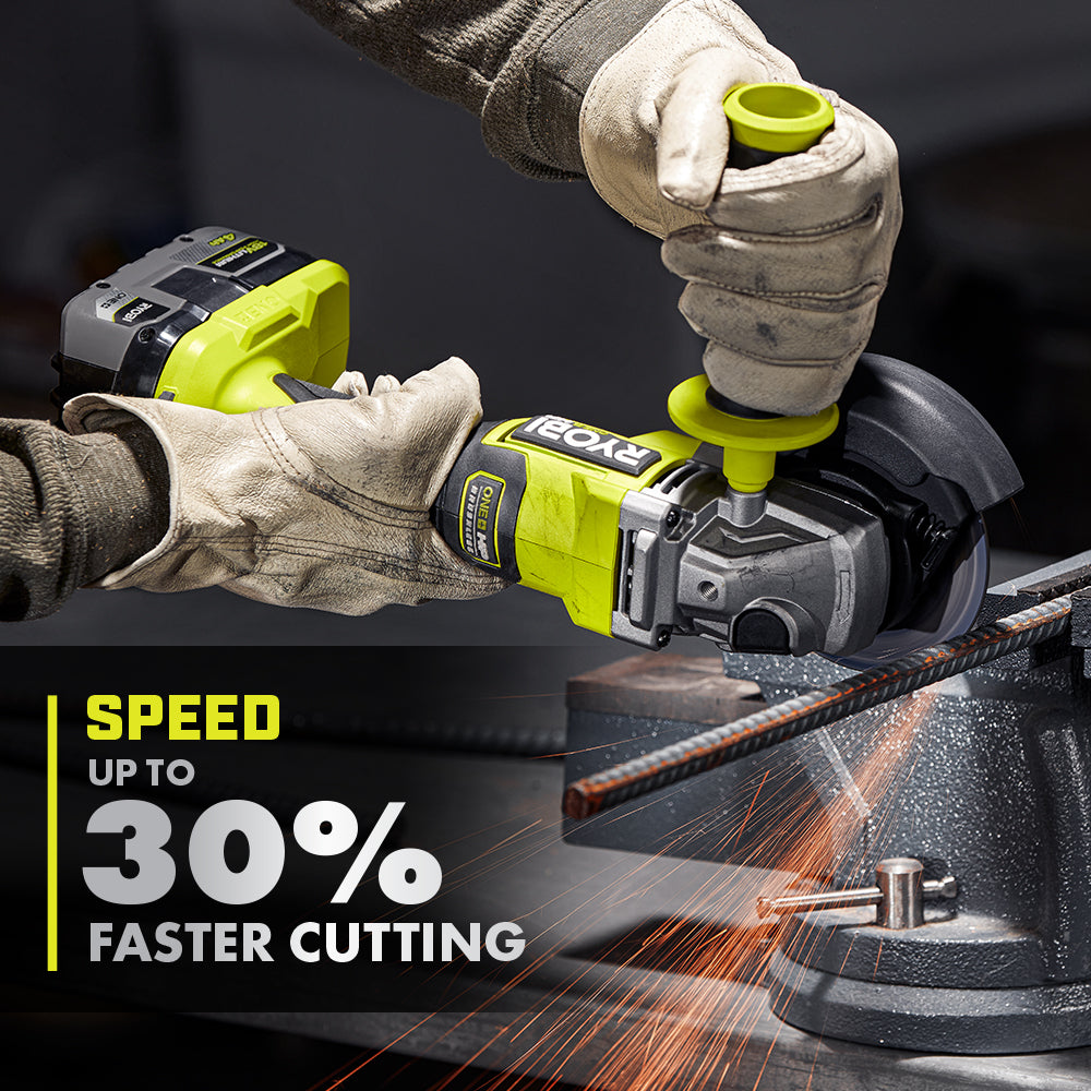 18V ONE+ HP BRUSHLESS 4-1/2″ ANGLE GRINDER/CUT-OFF TOOL | RYOBI