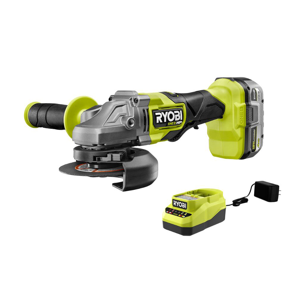 18V ONE+ HP BRUSHLESS 4-1/2″ ANGLE GRINDER/CUT-OFF TOOL KIT | RYOBI