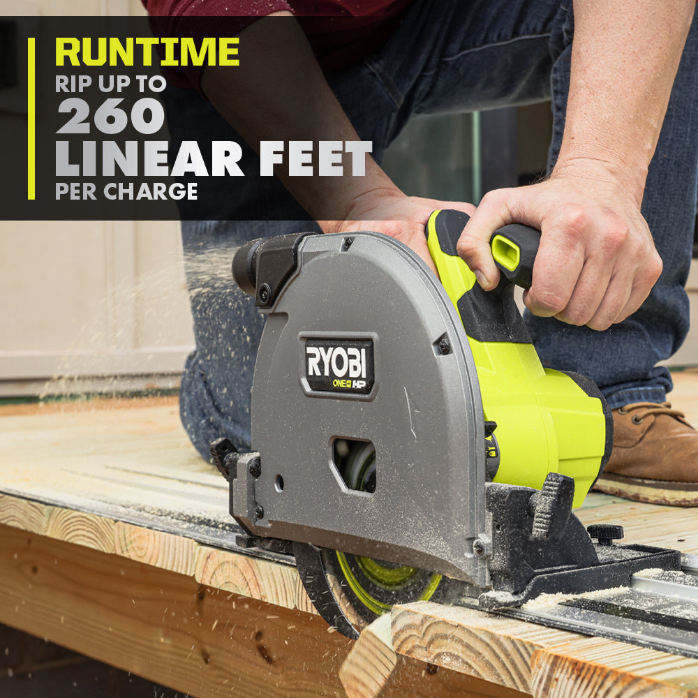 18V ONE+ HP BRUSHLESS 6-1/2″ TRACK SAW KIT | RYOBI