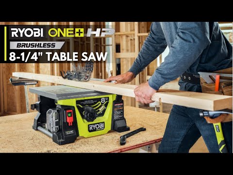 18V ONE+ HP BRUSHLESS 8-1/4″ TABLE SAW | RYOBI