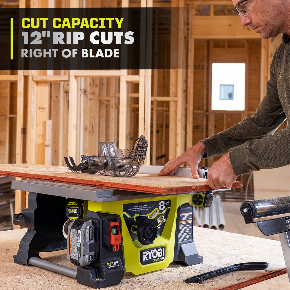 18V ONE+ HP BRUSHLESS 8-1/4″ TABLE SAW | RYOBI