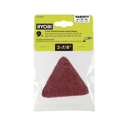 9 PC. 2-7/8″ DETAIL SANDER SAND PAPER | RYOBI